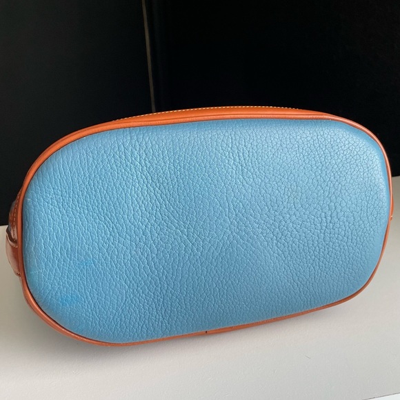 Dooney and Bourke AWL Mediterranean Blue Leather Tote Bucket Bag Purse R… - Picture 6 of 17